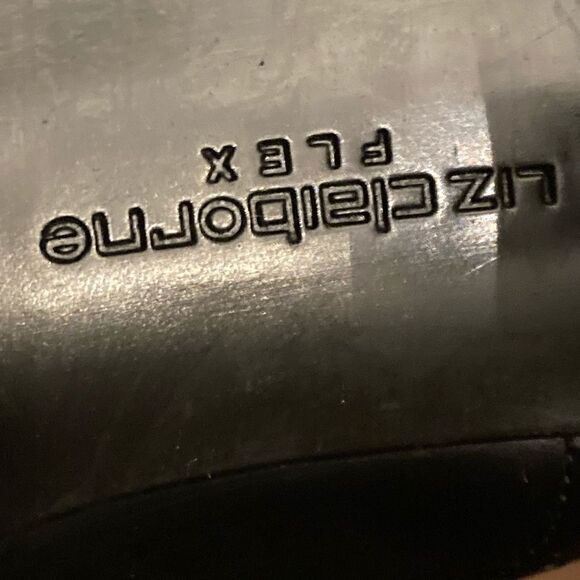 Liz Claiborne Black Yankee FLEX Booties Heeled Shoes - Picture 3 of 12